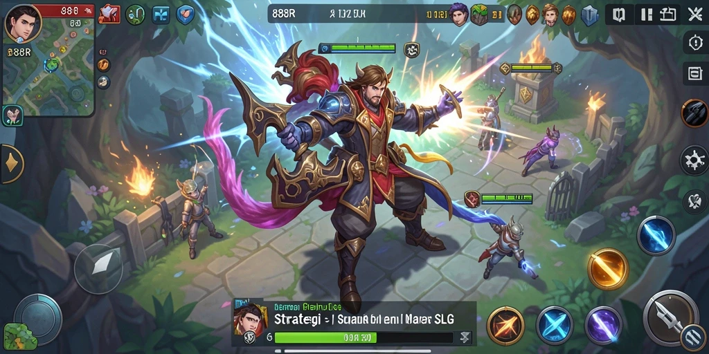 Tampilan dinamis dari gameplay SLG yang mengesankan.
