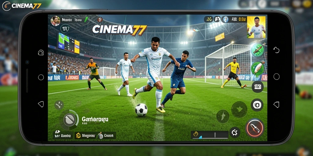 Tampilan gameplay seru dari CINEMA77 yang menampilkan keahlian olahraga.