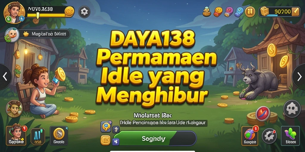 Tampilan gameplay DAYA138 dengan karakter yang aktif mengumpulkan sumber daya.