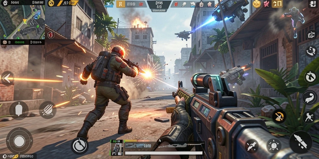 Tampilan gameplay mendebarkan di DYO1 dengan aksi TPS yang seru.