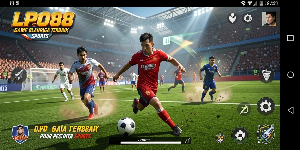 Tampilan dinamis gameplay LPO88 dengan aksi olahraga yang seru.