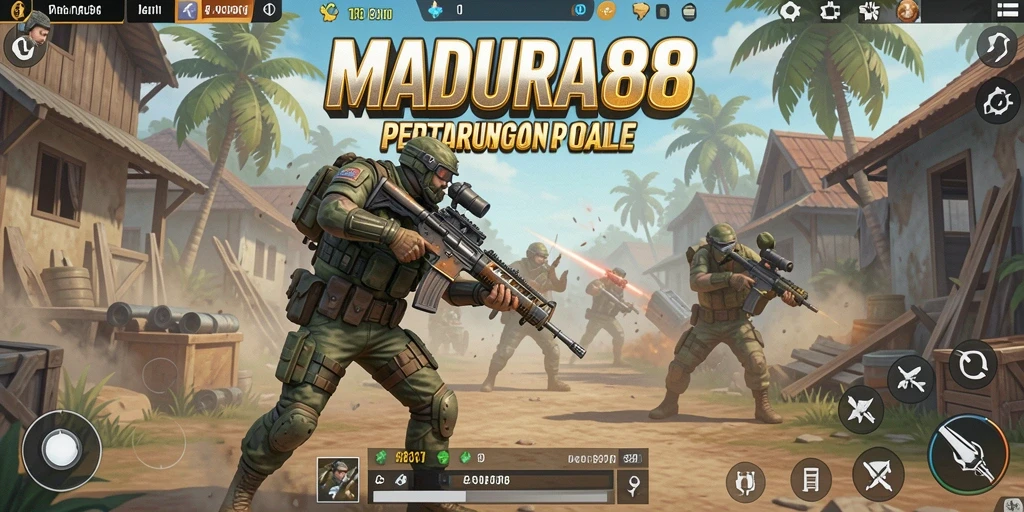 Gameplay seru MADURA88 dalam pertarungan Battle Royale.