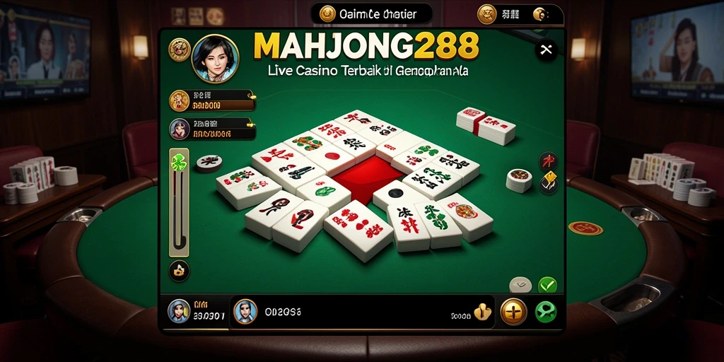 Screenshot dasar gameplay Live Casino dari MAHJONG288 yang menarik dan interaktif.