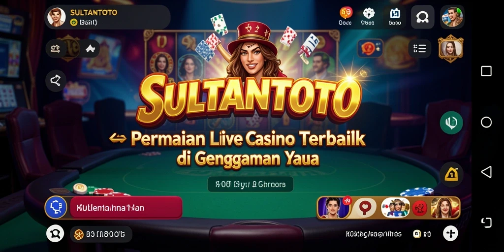 Tampilan menarik dari gameplay Live Casino SULTANTOTO.