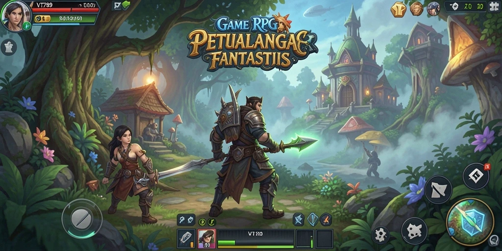 Tampilan gameplay menawan di dunia RPG VT789.